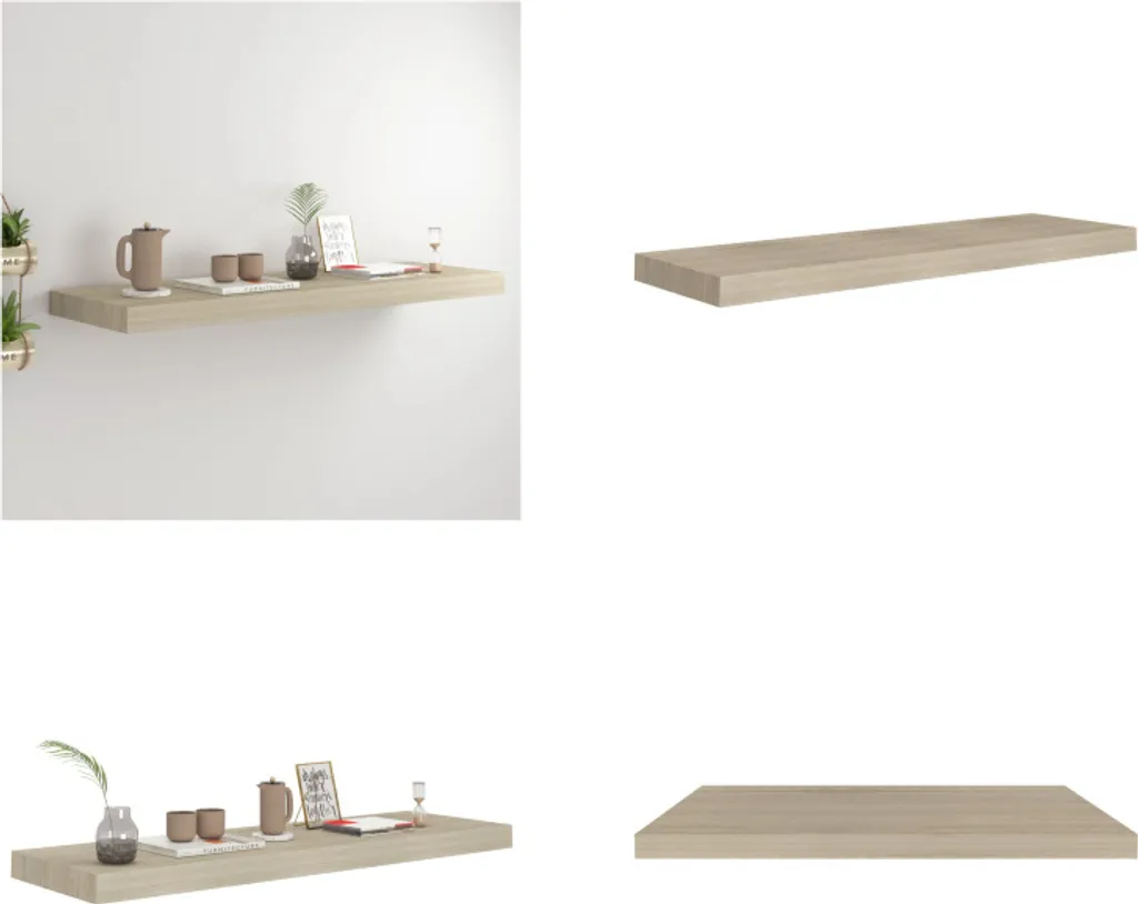 Mensola a Muro vidaXL 80x23,5cm Effetto Legno | Mensola Sospesa MDF