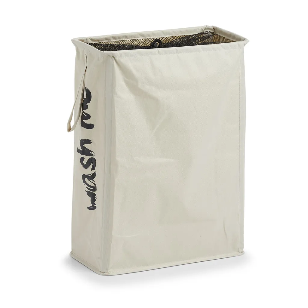 Zeller 14282 Portabiancheria Rettangolare | Poliestere Beige 45L