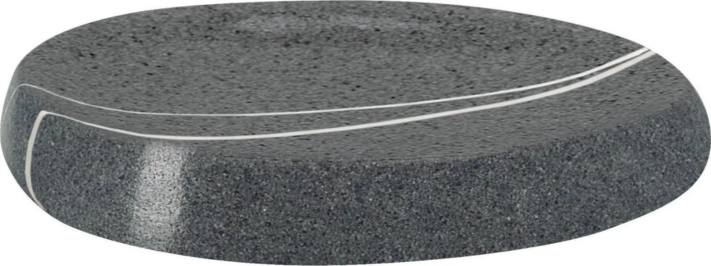 Kleine Wolke Seifenschale STONES Dunkelgrau