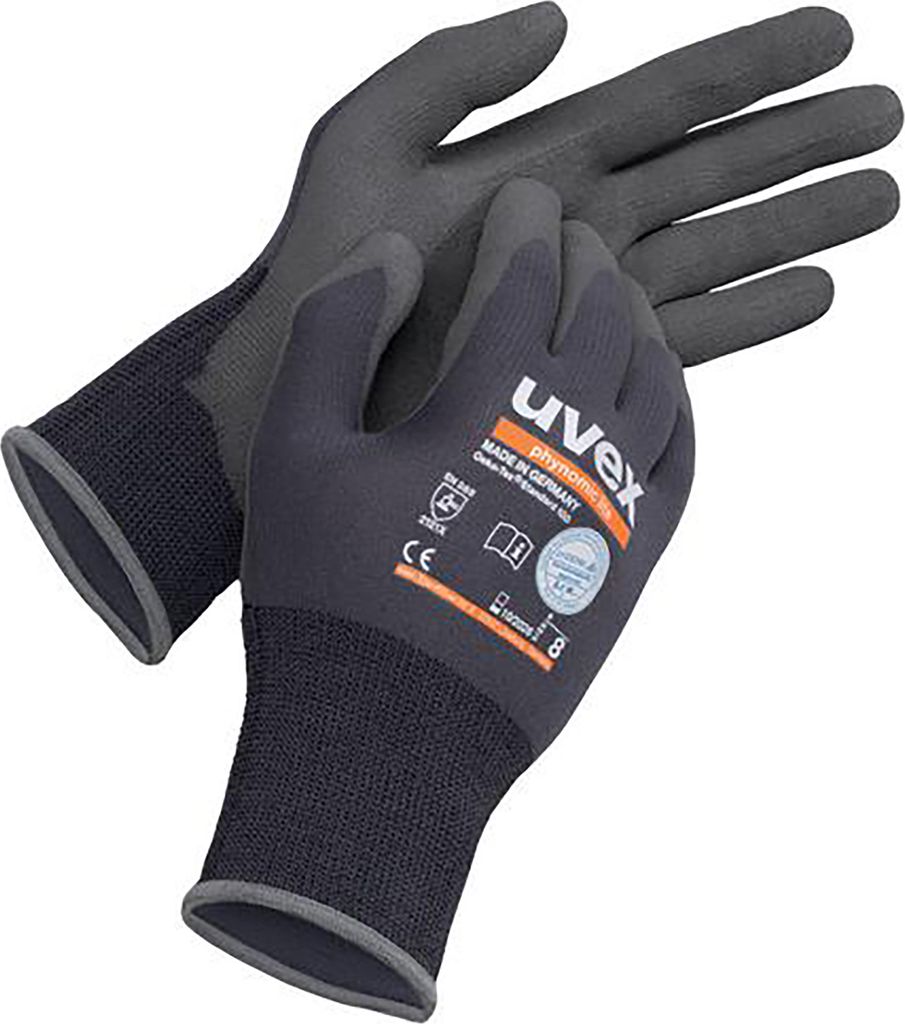 uvex Schutzhandschuh phynomic lite grau Gr. 6