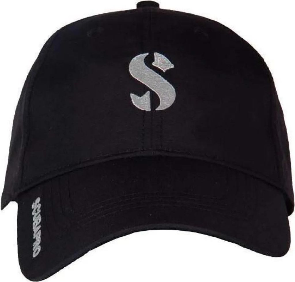 Scubapro baseballpet, zwart, zwart, one size Productafbeelding 