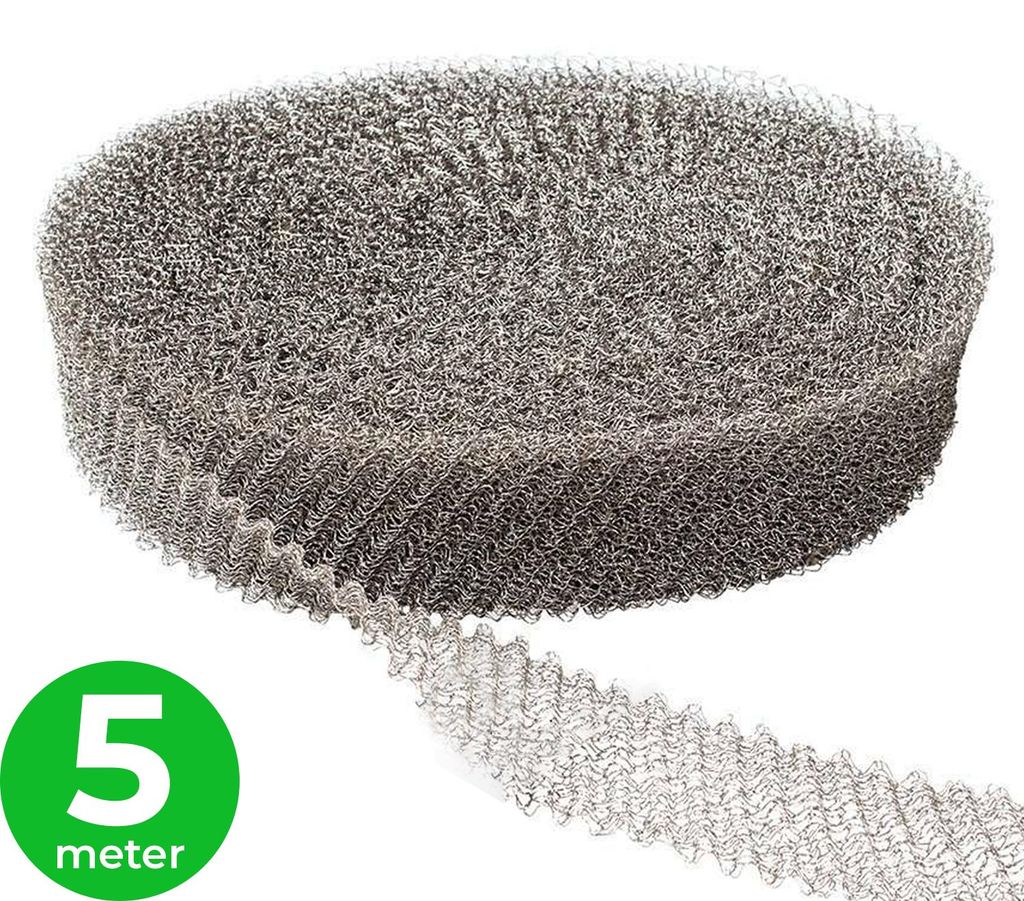 VerminBuster Muizengaas - 5m x 5cm - Rattengaas - RVS Productafbeelding 