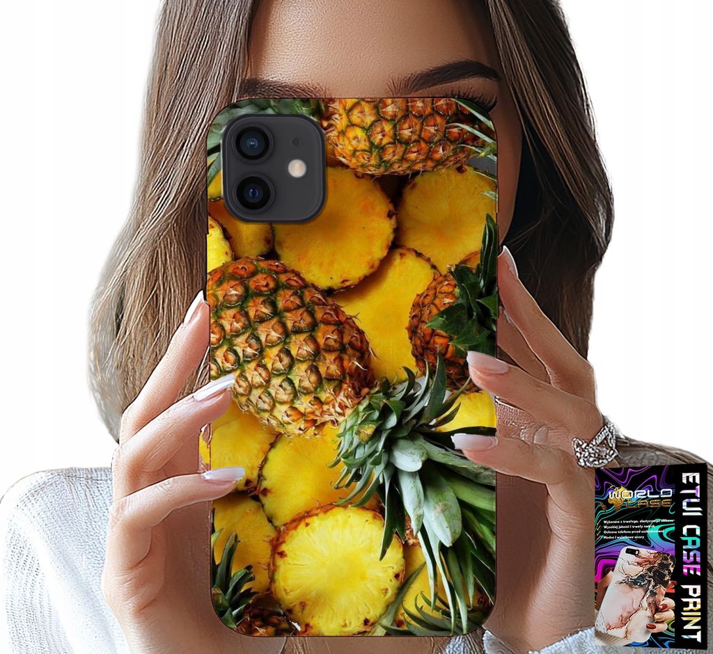 Fall Für Iphone 12 - Ananas Frucht Fall + Glas