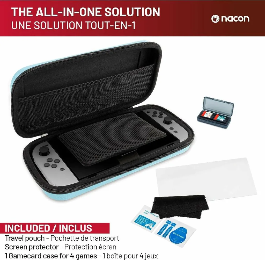 Câble USB Nacon SWITCHNEWPACK5RED rouge pour console Nintendo Switch