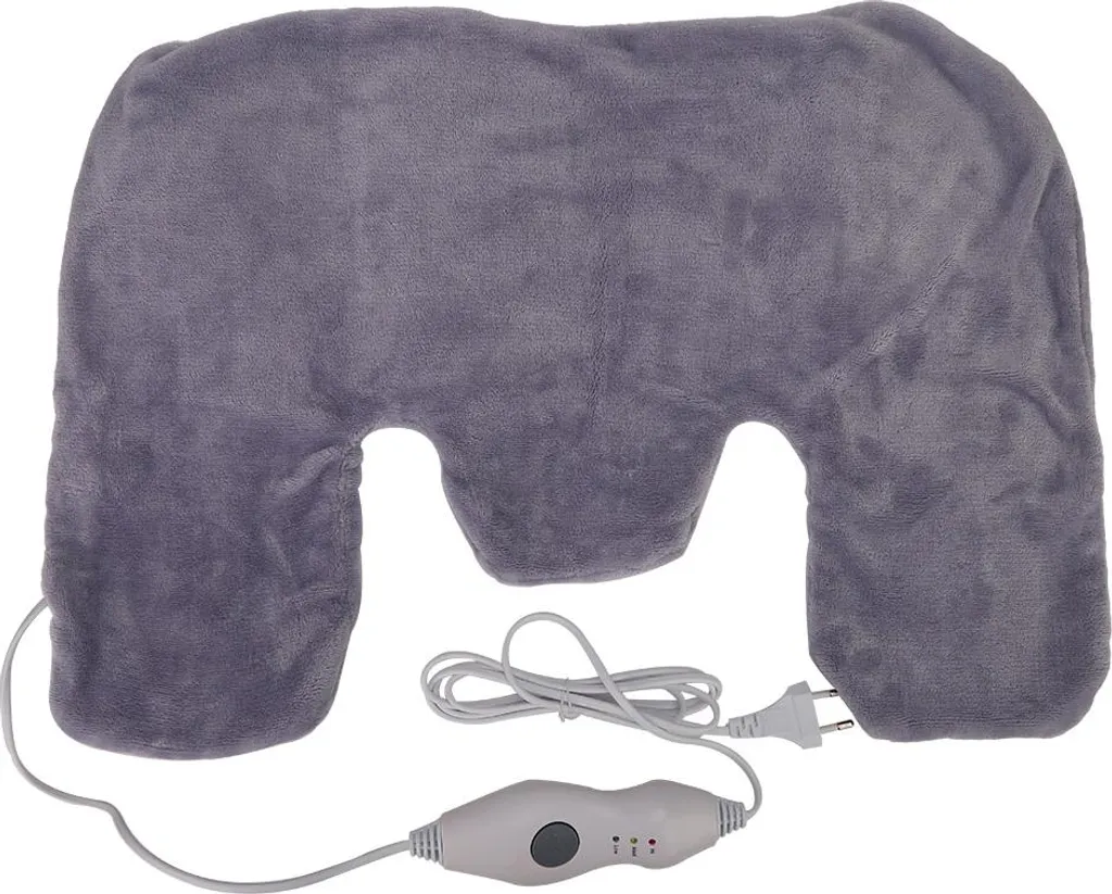 Coussin chauffant électrique pour soulager douleurs nuque et dos