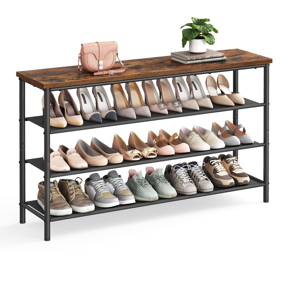 VASAGLE Schuhregal mit 4 Ebenen große Oberfläche für Produktbild 
