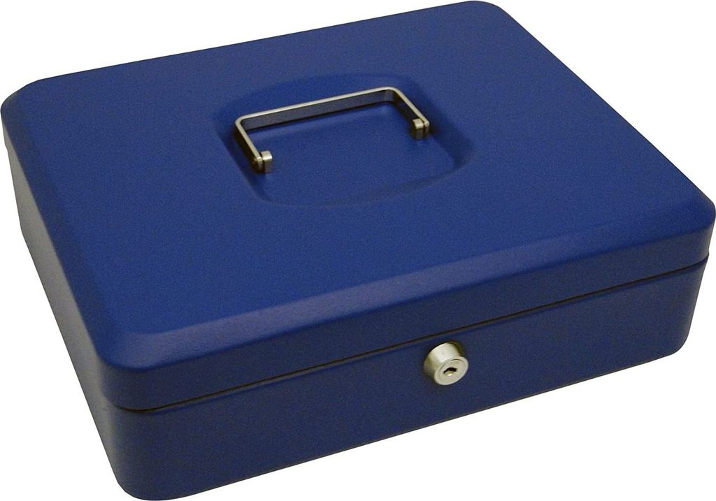 pavo Geldkassette blau Maße: (B)300 x (T)240 x (H)90 mm