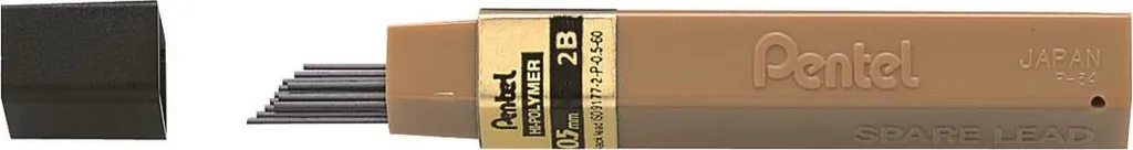 Mines Pentel HB 0,3 mm Anti-Casse pour Écriture Nette sans Bavure | 12 Pcs