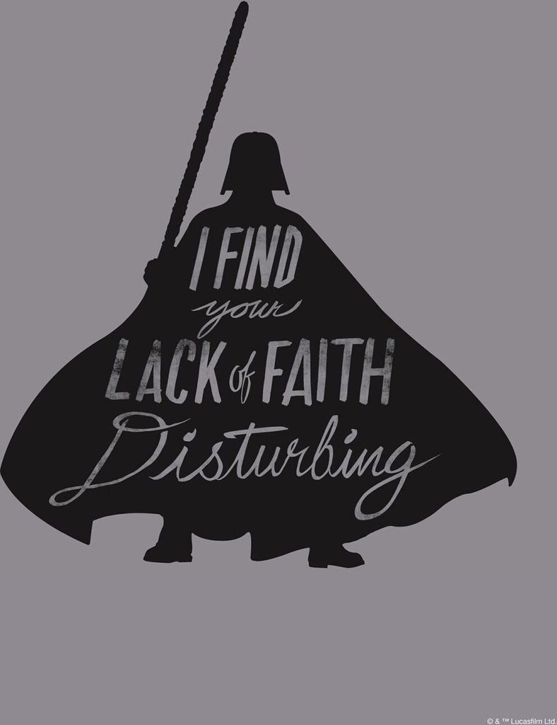Disney Poster Star Wars Vader quotes Grau und Schwarz - 612174 - 30 x 40 cm