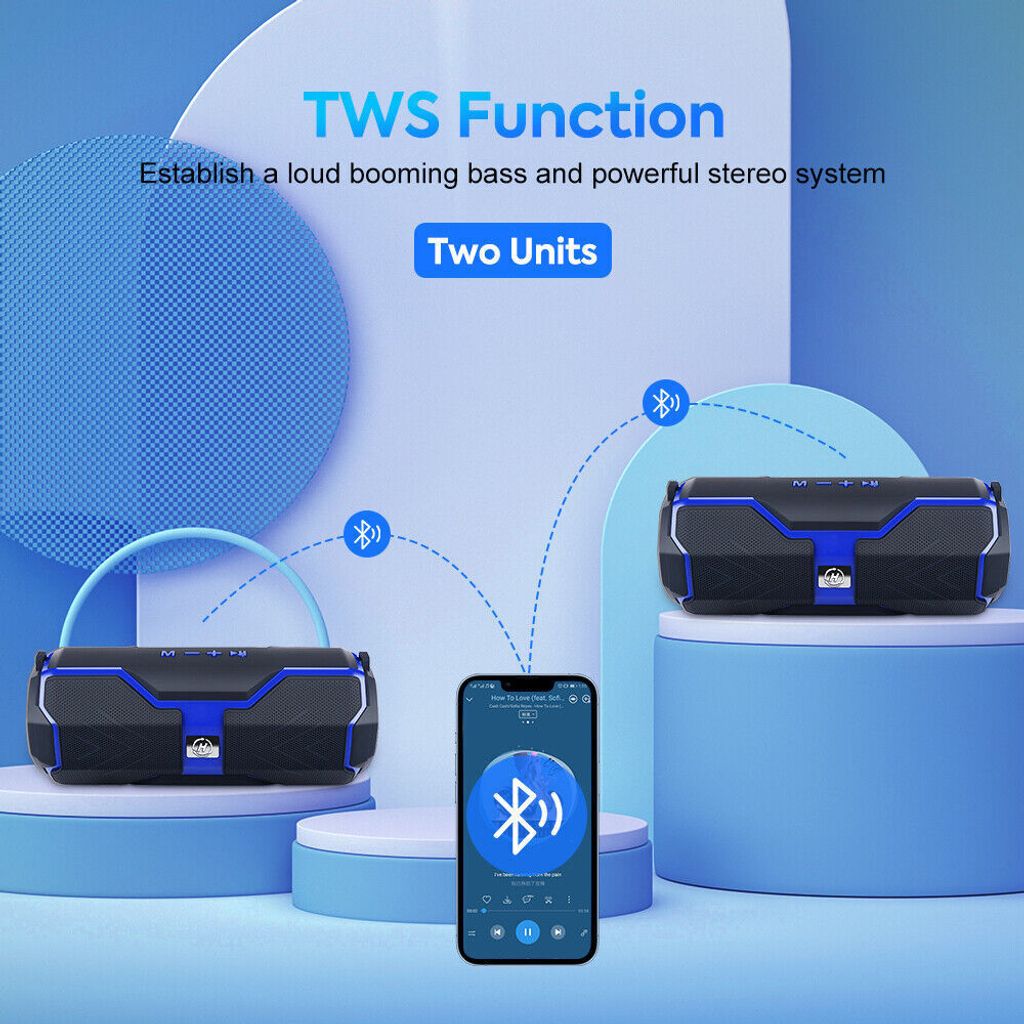 Bluetooth Lautsprecher Bluetooth 5.0 Tragbarer Musikbox Produktbild 12