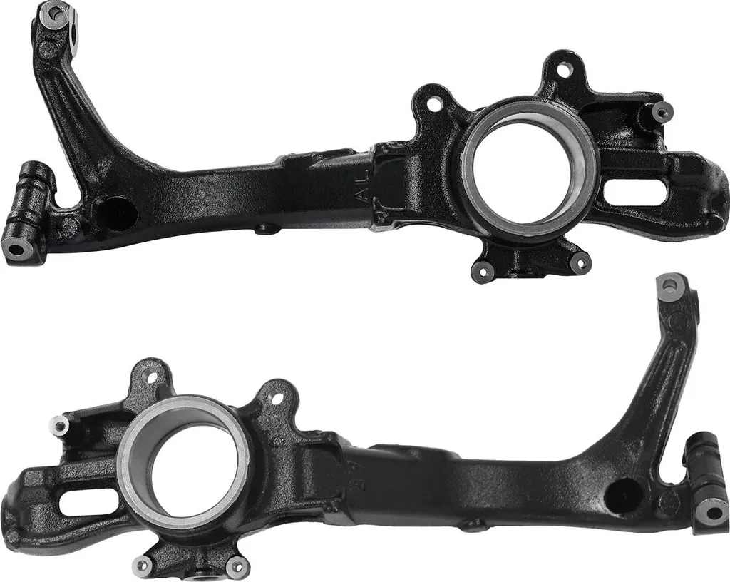 Boîtier de roulement et fusée de suspension de roue avant noir