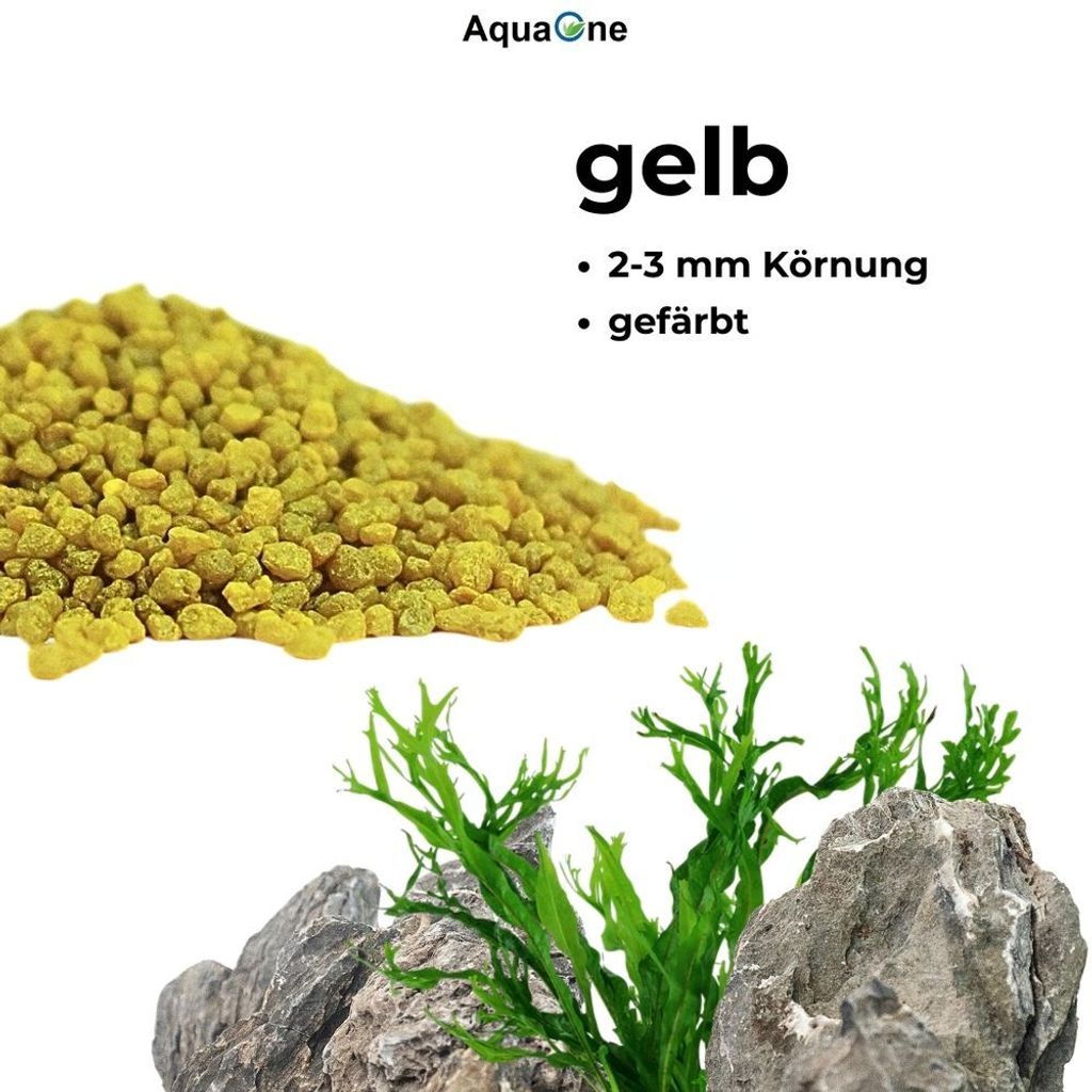 25 kg Gelber Quarzkies – Premium Bodengrund für Aquarien (2-3 mm)
