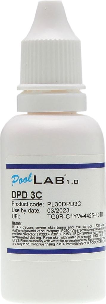 POWERHAUS24 PoolLAB flüssige Reagenz DPD 3C, 30 ml Produktbild 