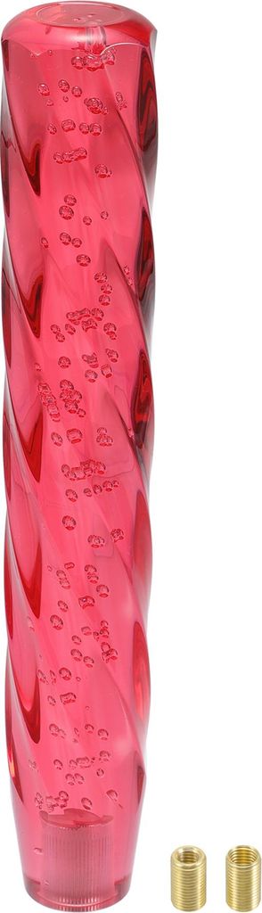 Universaler Schaltknauf 30 cm Schaltstangenknopf mit 2 Adaptern fš¹r Automatik- und Schaltfahrzeuge Acryl Rot