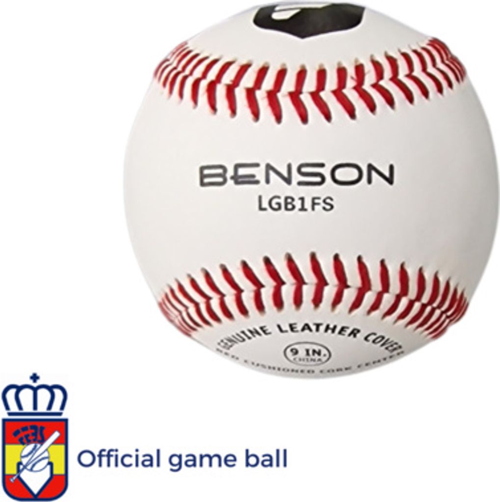 Benson LGB1FS Flachnaht 9 Zoll Offizielle Liga Baseball | Produktbild 