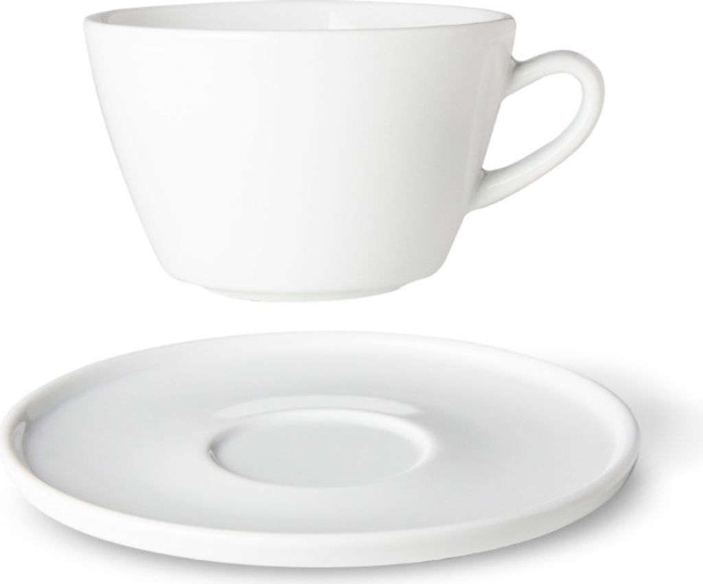 Cappuccinotasse mit Untertasse, Tschechisches Porzellan, 270 ml, Optimo, G. Benedikt