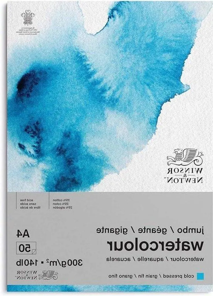 Papier aquarelle 300g A4 anti-gondolement - 50 feuilles qualité studio