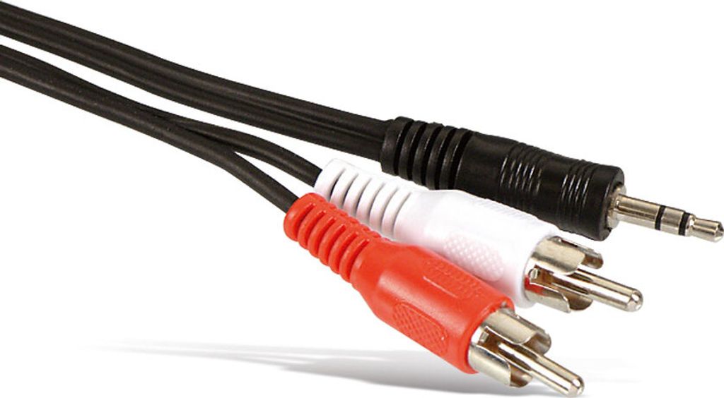 S-IMPULS Audio-Adapterkabel Klinke 3,5 mm auf Cinch, 2,5 m