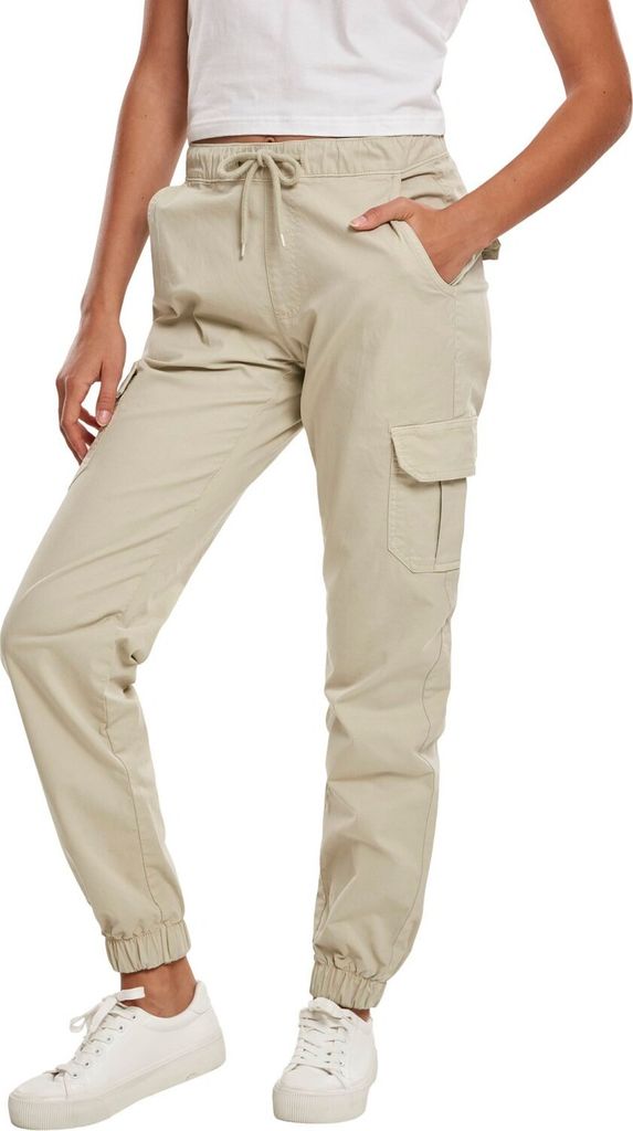 Urban Classics Ladies - High Waist Cargo Pants beige - XL