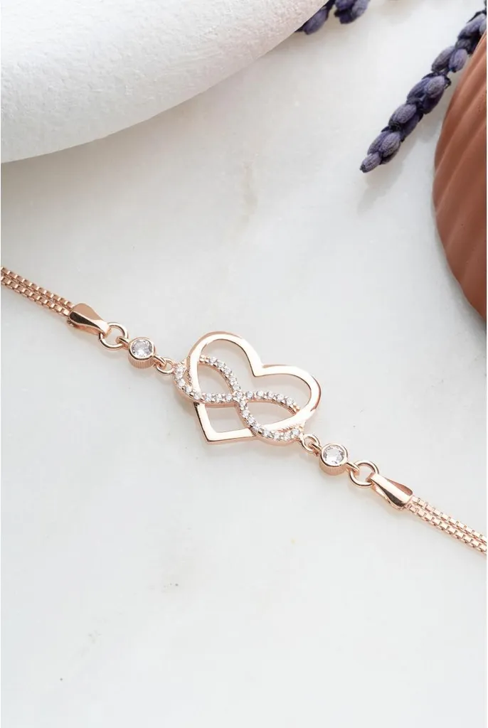 Bracelet argent femme 925 hypoallergénique et ajustable or rose
