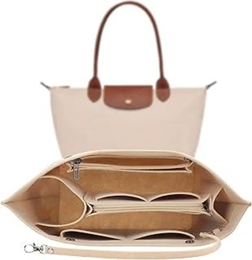 Organizer ZOLGINAH per Longchamp Le Pliage M | Feltro Premium con Zip