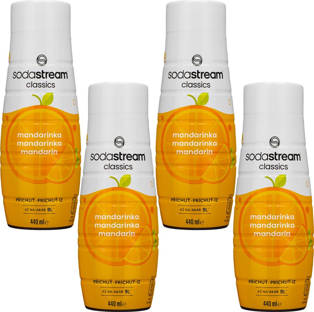 SodaStream Sirup Mandarine 4x440ml Getränkesirup Konzentrat Produktbild 