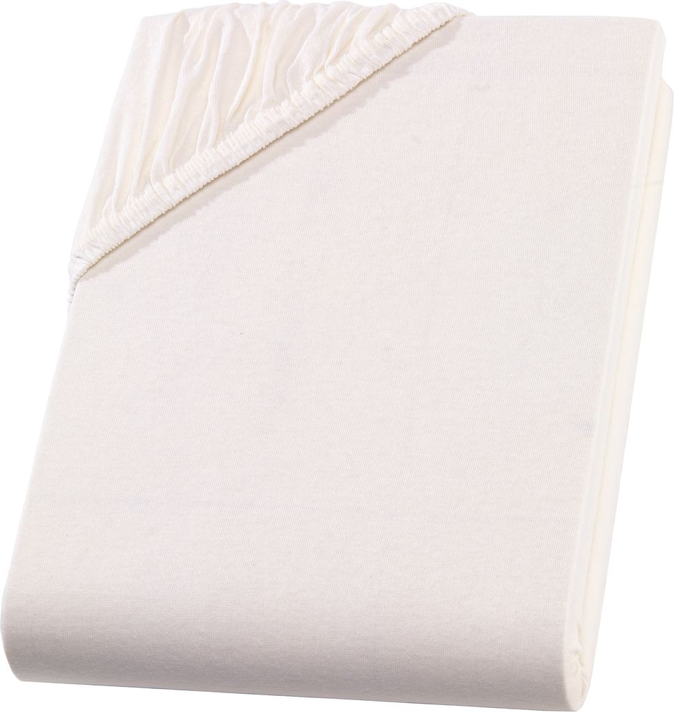Spannbettlaken 140x200 cm - 160x220 cm - Natur - Jersey Wasserbett Boxspringbett Übergröße