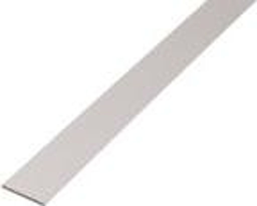 Alberts Flachstange Aluminium silberfarbig eloxiert Breite: Produktbild 