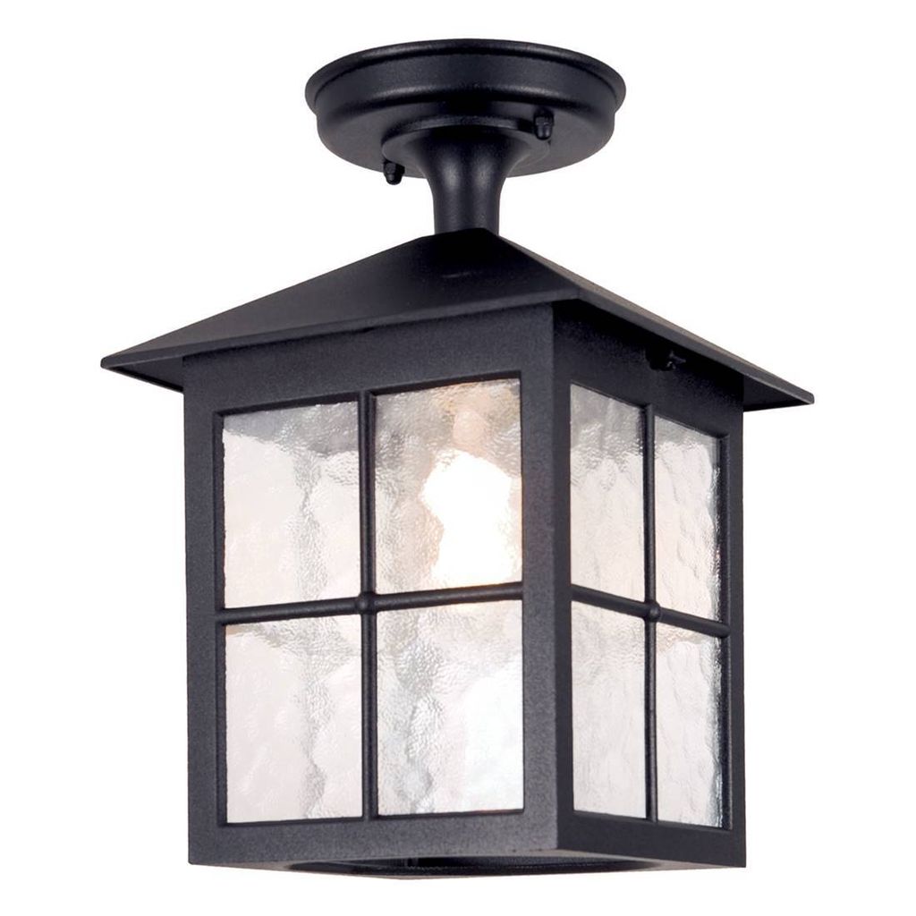 Elstead Winchester Außen-Deckenleuchte E27 28cm Schwarz Produktbild 
