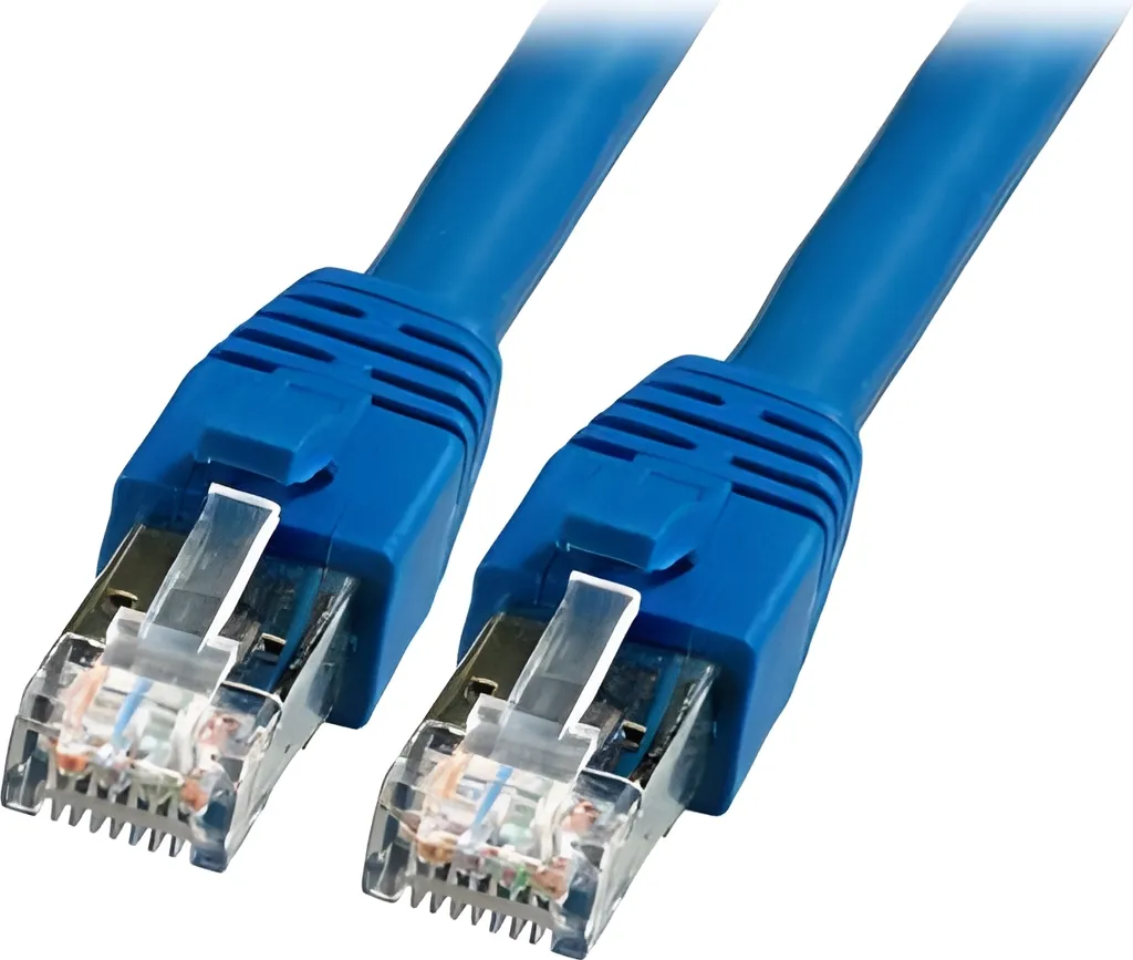 Câble RJ45 Cat.8.1 7.5m Bleu pour Gaming et Streaming 4K sans Latence BC