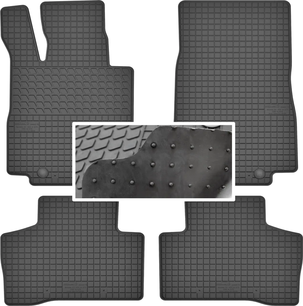 Set Tappetini 3D Gomma Mercedes GLC C253 Coupé: Protezione Totale