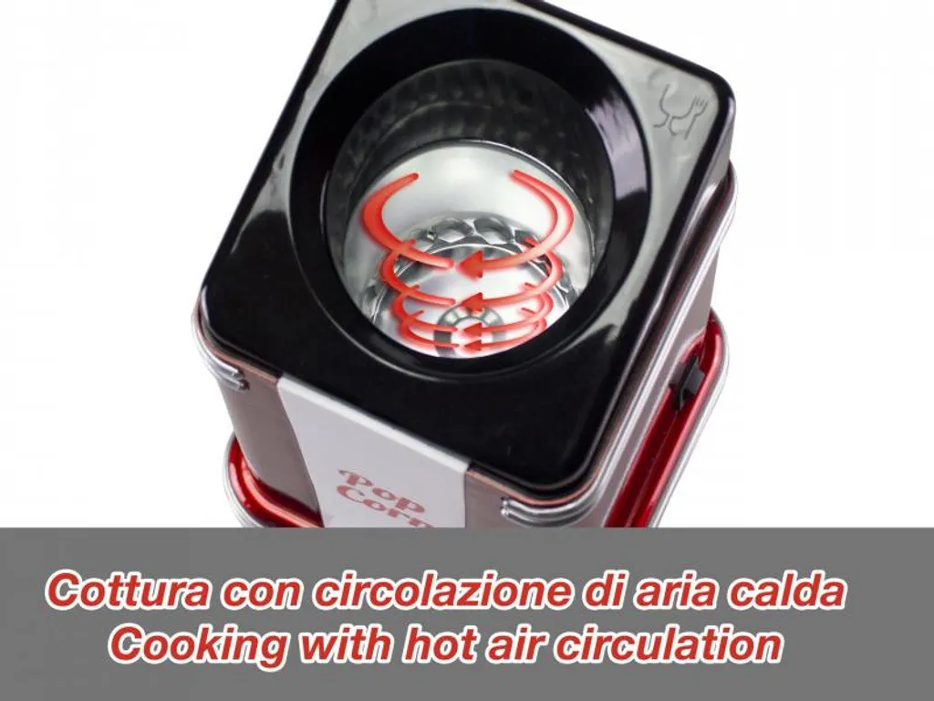 Machine Pop-corn Rapide 1200W BEPER 90590-Y sans Matière Grasse