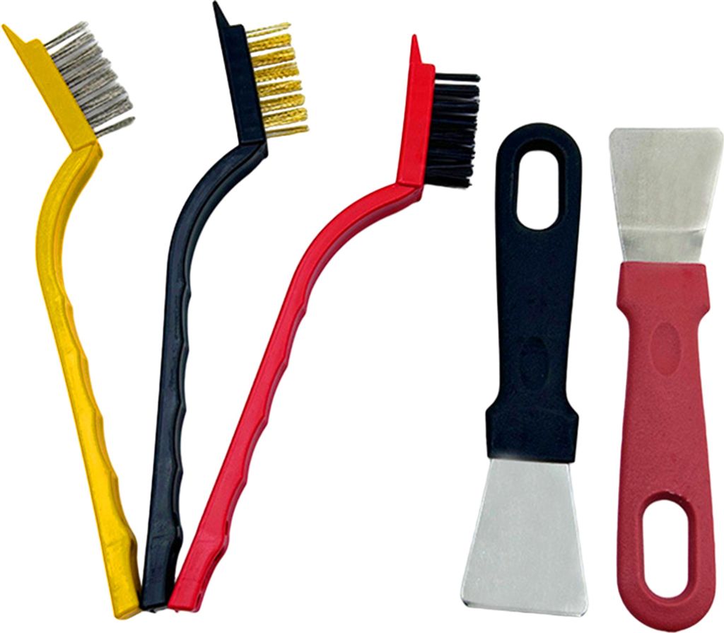 1 Set Drahtbürsten-Ofenschaber-Set, kratzfester, rutschfester Griff, glatter Edelstahl, Fettentferner, Spalt, Dunstabzugshaube, Herd, Küchenreini...