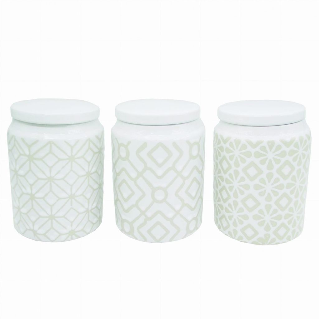 Maestro Set mit 3 Keramikbehältern für Kaffee, Tee und Zucker MR2003303CS