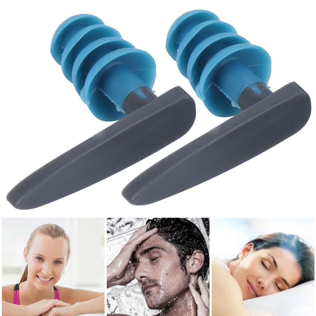 2PCS potápěčské elastické měkké vodotěsné špunty do uší Obrázek produktu 8