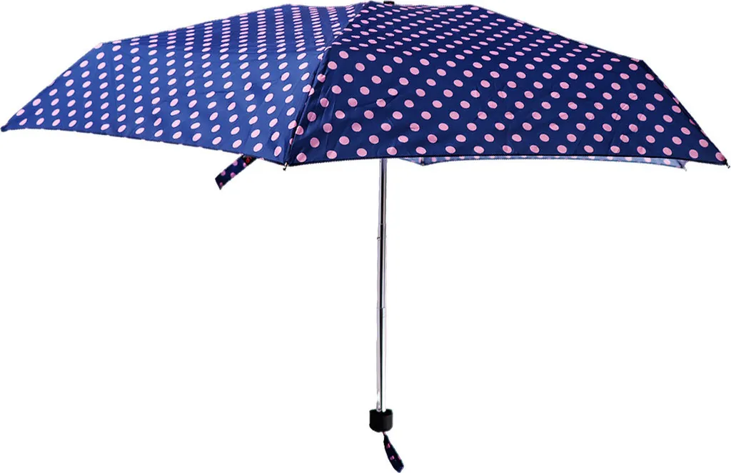 Mini Ombrello Antivento Biggdesign Moods Up Blu Pois per Tutta la Famiglia
