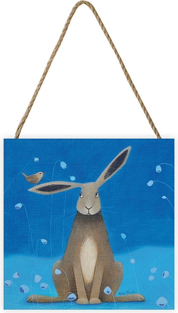 Ailsa Black - Tafel "Bells", Hase PM2619 (Einheitsgröße) (Blau/Grau)