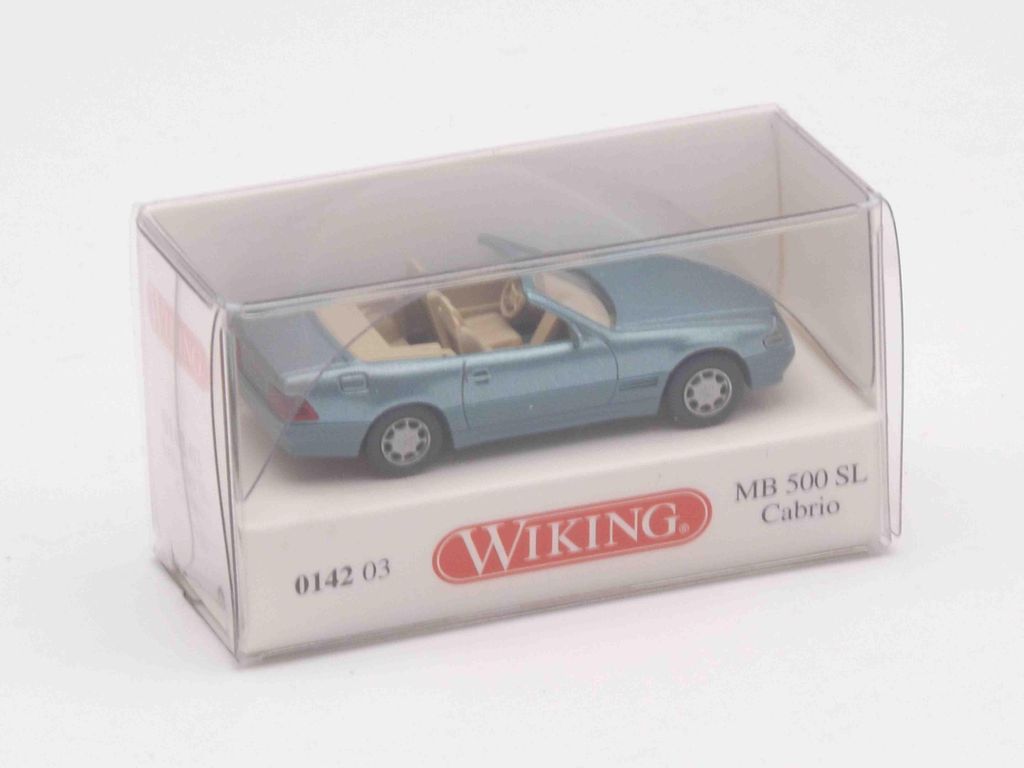 Wiking PKW MB 500 SL Cabrio beryll metallic