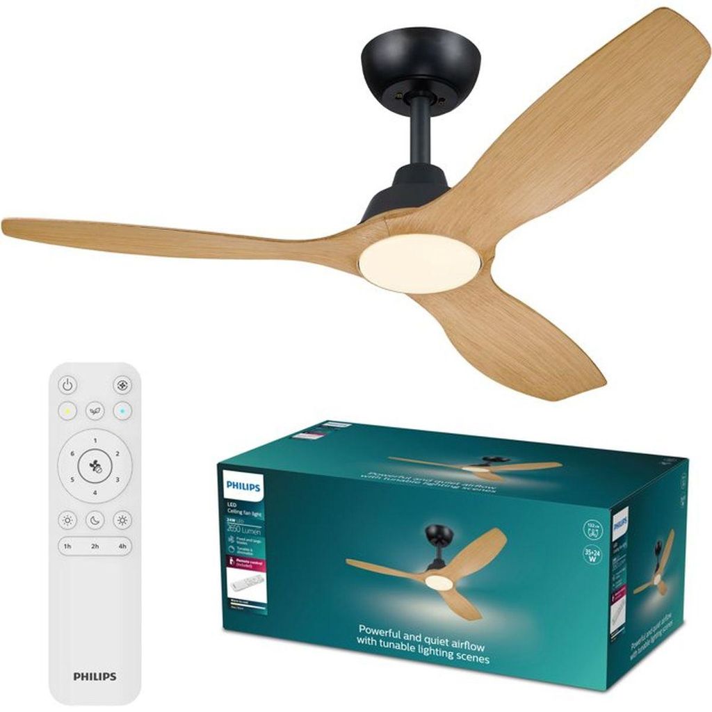 Philips 8721103096128, Domáci lopatkový ventilátor, Čierna, Obrázok produktu 