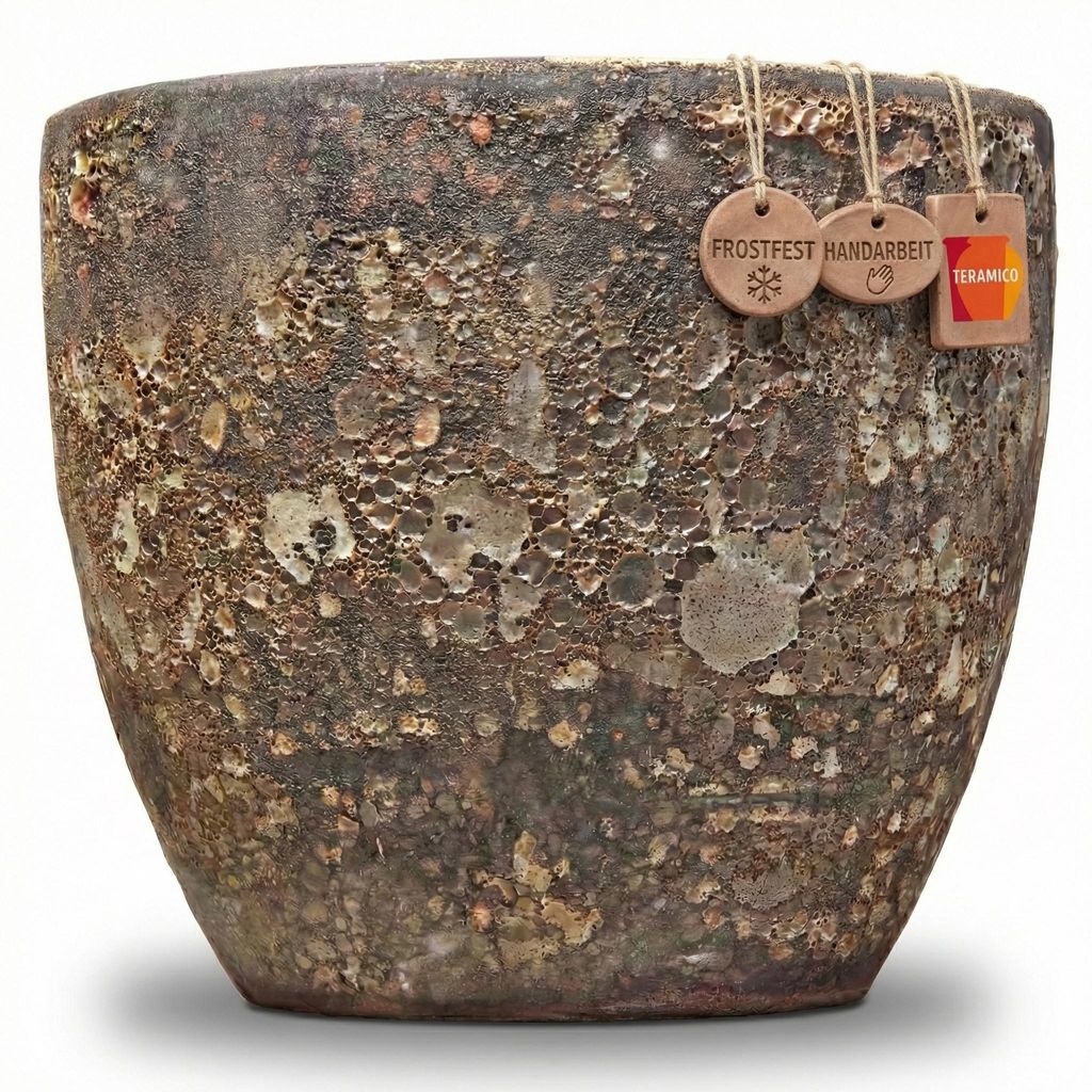 Teramico Vaso in Vetroceramica "Egg Pot" Marrone lava - Ø Immagine del prodotto 