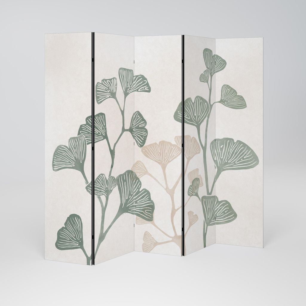SpaceRebels Paravent Raumteiler - 5-teilig Raumtrenner, Druck 1-Seite - Raumtrenner - Trennwand Wohnung - Room Divider - Spanische Wand Deko Modern...