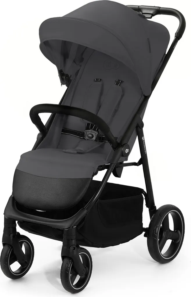 Poussette Trig3 Kinderkraft Grise avec Grandes Roues et Amortisseurs