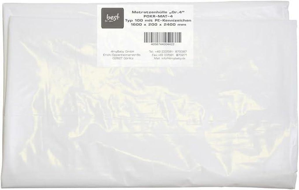 Best For You Matratzenhülle/Schutzhülle in 3 Größen Produktbild 