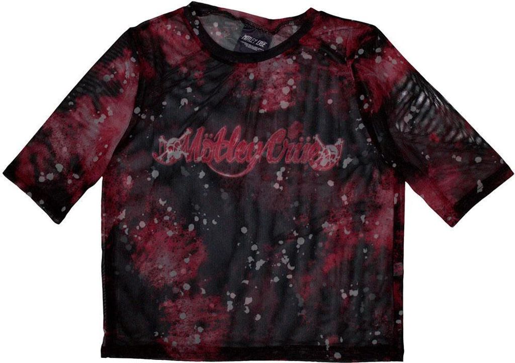 Motley Crue - "Feelgood" Kurzes Top für Damen RO12657 (36 DE) (Schwarz/Rot)