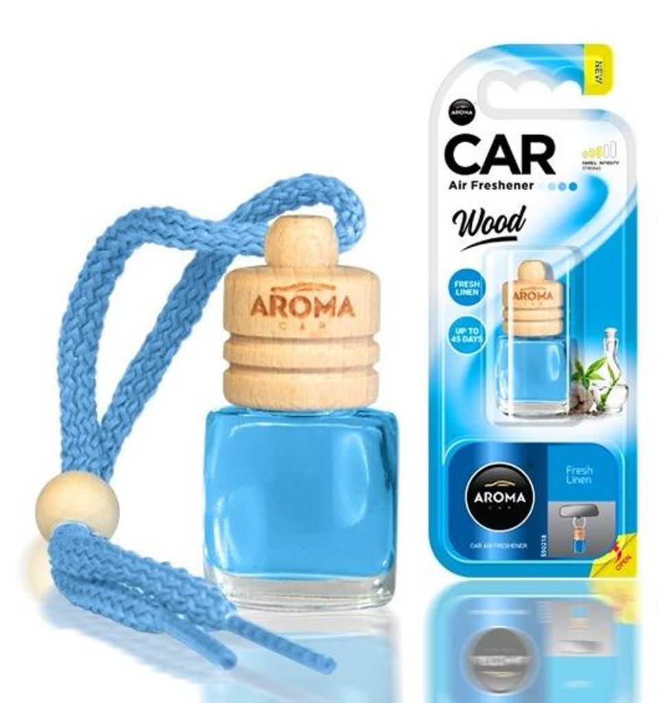 Aroma car WOODFresh Linen, 24,5 mm, 18,5 mm, 19 mm Produktbild 