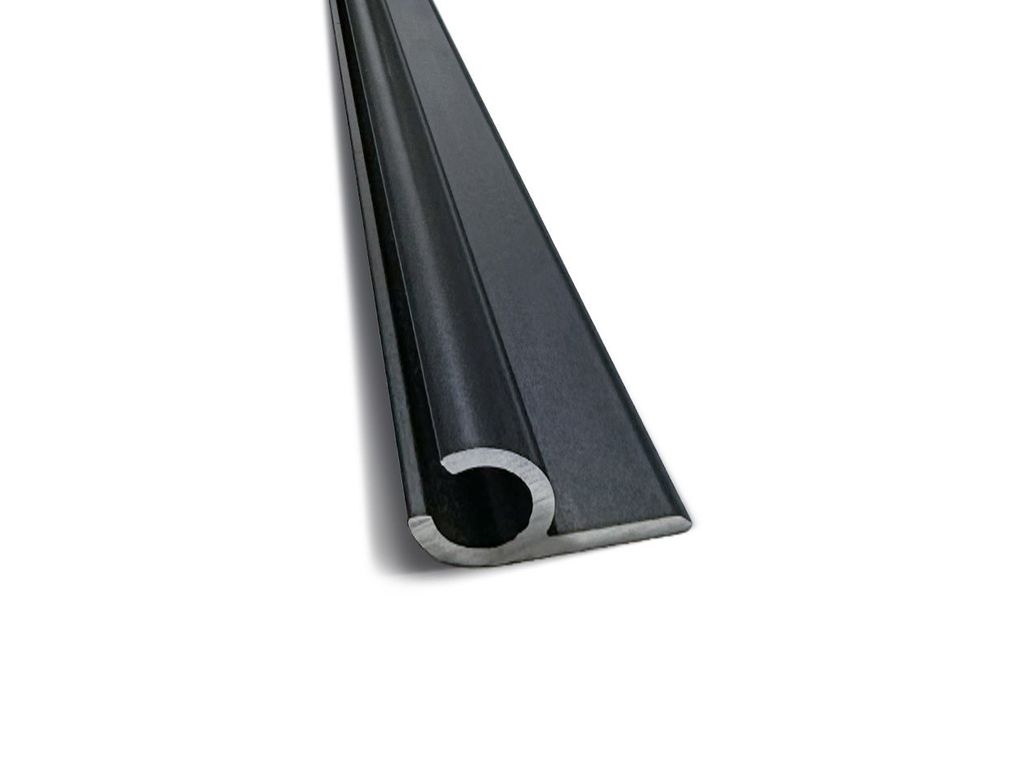 1m Kederschiene Anthrazit 7,5mm aus Aluminimum Produktbild 