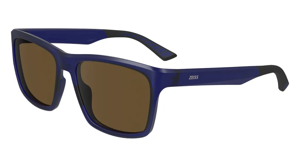 Lunettes de soleil de luxe Zeiss en bleu mat avec verres polarisés