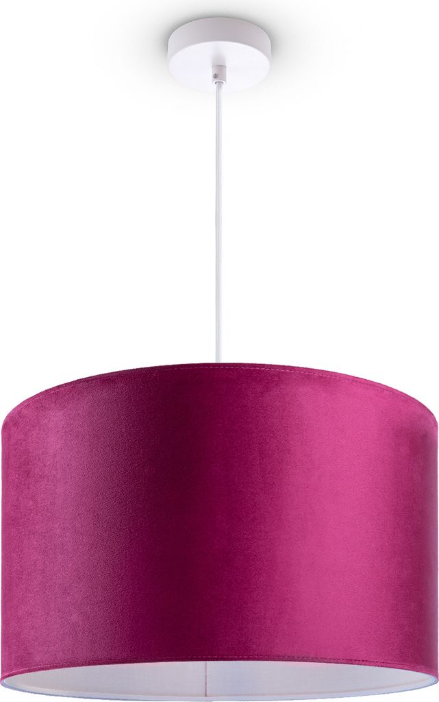 Pendelleuchte Stehleuchte Dreibein Wohnzimmer Lampenschirm Velours Unifarben E27