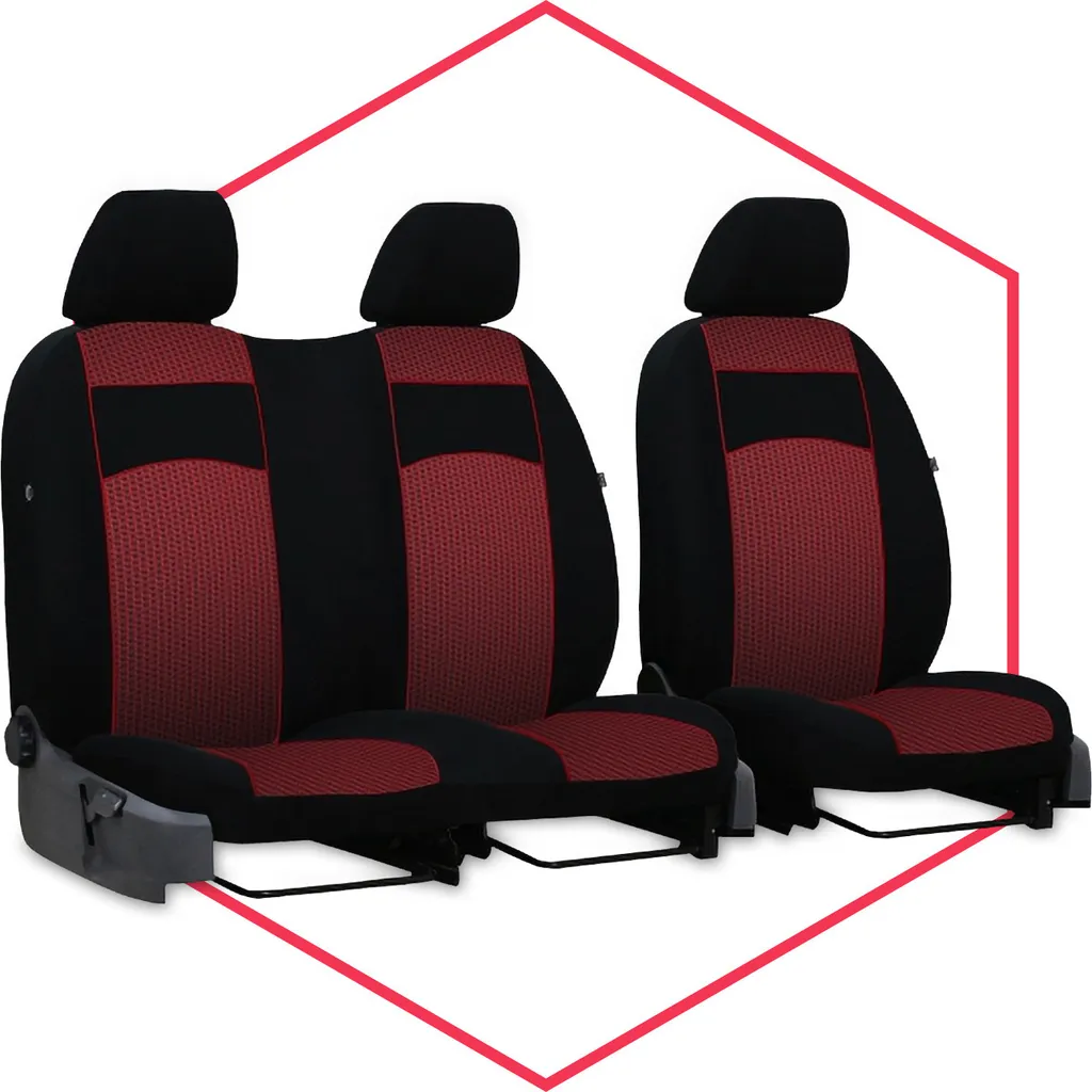 Coprisedili Renault Trafic Rosso | Protezione Sedili BUS Fino 2007
