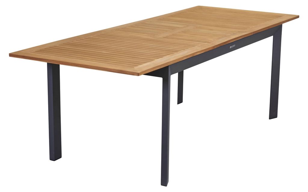 LC Garden »Unicamo« Ausziehtisch anthrazit/Teak 180/240cm Produktbild 